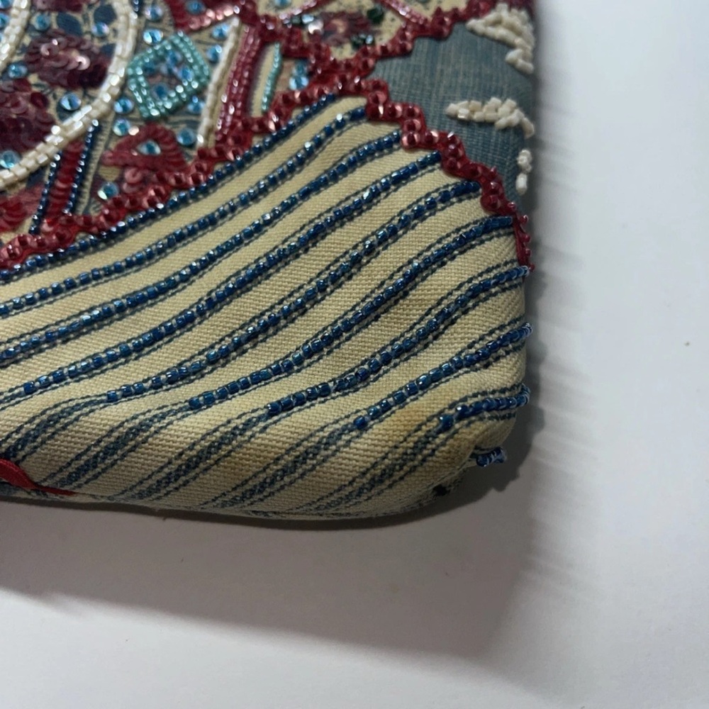 Vintage Isabella Fiore Beaded Clutch/ Handbag - Picture 7 of 10